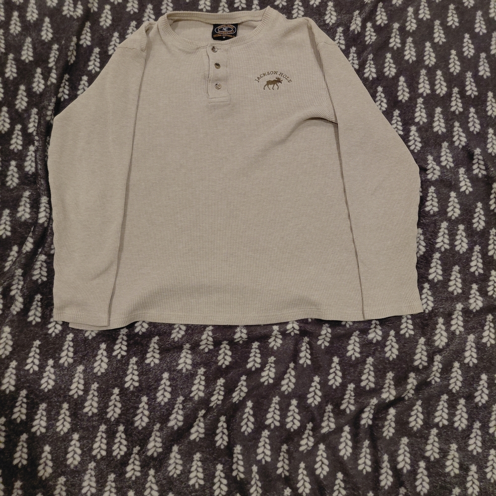 Long Sleeve Cream Waffle Knit
